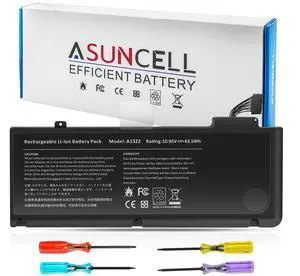 ASUNCELL A1322 A1278 Laptop Battery for MacBook Pro 13" Mid 2012 2010 Late 2011 Early 2011 661-5229 661-5557 020-6547-A 020-6765-A
