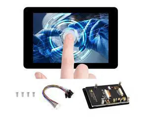3.5inch Capacitive Touch Display Compatible with Pi 5/4B/3B+/3B/Pico W/Pico 2W/ ESP32 , IPS LCD Screen, 320×480 Resolution, 262K Color, Pigo Pin Header and GH1.25 13PIN Cable Two Connection Ways