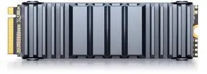 Yottamaster YS5 1TB SSD for PS5 Storage Expansion with Heatsink, M.2 PCIe 4.0 Gaming SSD Up to 7450MB/s, 3D NAND TLC, Internal Gaming Solid State Drive for PS5