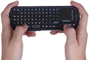 iPazzPort 2.4G Mini Wireless Keyboard with Touchpad Mouse Combo, Lightweight Portable Keyboard Controller, Compatible with Android TV Box/PC/Tablets/PS4/Raspberry Pi 3/HTPC KP-810-19S