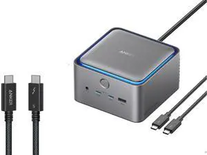 Anker Prime TB5 Docking Station, 14 Ports Thunderbolt 5 Docking Station with 140W Max Charging &Anker Prime TB5 240W USB C to USB C Cable