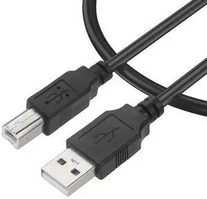 USB 2.0 A to USB B Cable 60FT Male Printer Cable, USB Cord Compatible with Hard Drive Enclosures, DVD Player, Hard Drive Enclosures, DVD Player, TV, Flash Drive, Hub, Monitor, Speaker and More