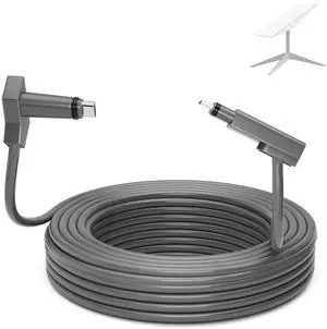 CHGRNLF Gen 2 Cable for Starlink 50FT, Replacement Cable for Star Link V2 Standard Actuated Kit Waterproof Grey
