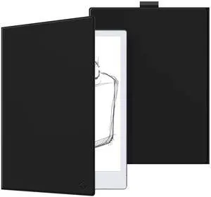 Fintie Slim Case for Remarkable 2 Digital Paper Tablet 10.3 inch (2020 Released) - Premium PU Leather Lightweight Book Folio Cover with Pen Holder, Black