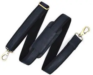 Leather Bag Strap Replacement Adjustable Shoulder Strap Brown Black for Messenger, Laptop, Camera, Travel Bags Fit for All with Metal Swivel Hooks