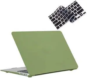 RUBAN Case Compatible with MacBook Air 13 Inch (Models: A1369 & A1466, Older Version 2010-2017 Release), Slim Snap On Hard Shell Protective Cover and Keyboard Cover (Chartreuse)