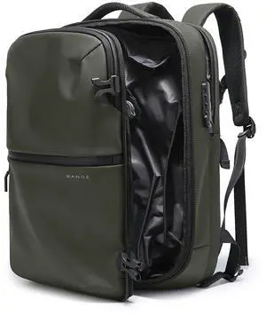 BANGE Travel Backpack with Vacuum Pocket and TSA lock version can hold 15.6 inch Laptop suitable Overnight Flight Approved Anti-theft Bag