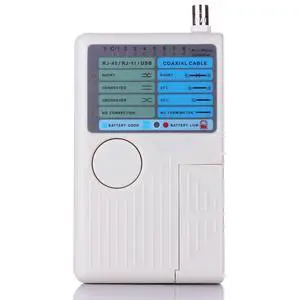 Optimal Shop 4 in 1 Network Cable Tester Multi Functional for RJ11 RJ45 USB BNC LAN Cable Wire Tester