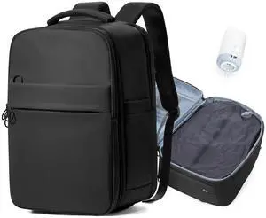 bergsalz Vacuum Backpack Travel Backpacks With Vacuum System Carry On Backpack With Pump Personal Item Travel Bag With Seal Packing Compression Vacpack Backpacks For Women Men Black