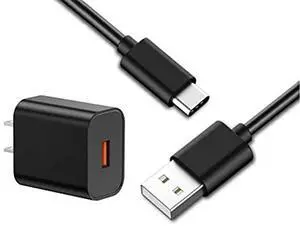 USB-C Power Charge 3FT Cable Wire & AC Block for 2021 & Newer Kindle Paperwhite, Signature Ed & Paperwhite Kids 11th Gen, 2019 (9th Gen) & Newer Fire HD (Not for Older Kindles/Fire HD. See Pictures)