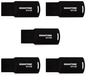 GIGASTONE V70 64GB 5-Pack USB 2.0 Flash Drive Thumb Drive Memory Stick Pen Drive Capless Design Pen Drive GIGASTONE V70 64GB 5-Pack USB 2.0 Flash Drive Thumb Drive Memory Stick Pen Drive Capless Design Pen Drive