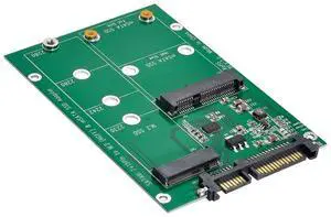 NFHK 2 in 1 Combo Mini PCI- E 2 Lane M.2 NGFF & mSATA SSD to SATA 3.0 III Adapter Converter PCBA