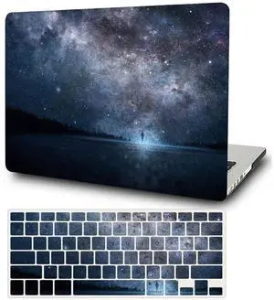 Laptop Case Compatible with MacBook Pro 14 inch Case 2023 2022 2021 Release A2992 A2918 A2779 A2442 with Retina Display & Touch ID, Plastic Hard Shell Cover & Keyboard Skin, Stars