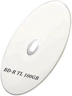MAWFOZIN BD-R TL BDTL 100GB Enterprise Archival Grade Triple Layers 4X with 5Pack White Inkjet Hub Printable Blank Disc Surface Blank Blu-Ray Recordable Media  Jewel Case Box (5)