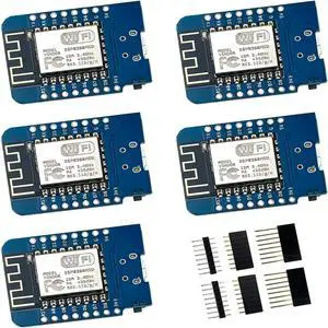 DUTTY ESP8266 ESP-12F Mini NodeMCU Lua 4M WiFi Module with Pin Headers, Single-Board Computer, Wi-Fi, 802.11 BGN