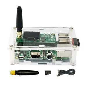 All-New MMDVM Hotspot with Ethernet & WiFi Supports DMR, D-Star, YSF, P25, NXDN | OLED Display, Acrylic Shell Compatible with Raspberry Pi 2B, Pi Zero