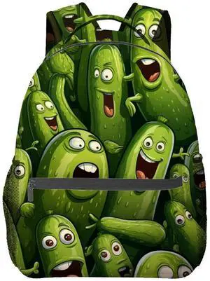 VANZEV Pickle Backpack Travel Backpacks Laptop Rucksack,School Bookbag for Women Kids Boys Girls,Fun Food Back Pack Accessories Bags,Ideal Gifts for Work, Outdoor Adventures