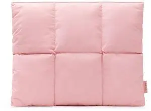 Comfyable Puffy 9-11 Inch Tablet Sleeve Compatible for 11 Inch iPad Pro M4, iPad Air M3 2025, Quilted Puffer Case with Magic Keyboard, Tablet Pouch for Women Men, Pink