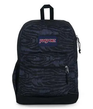 JanSport Cross Town Plus Backpack - Large Main Compartment, Side Water Bottle Pocket, 15-Inch Padded Laptop Sleeve - Abstract Animal