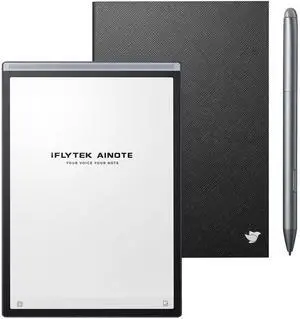 iflytek AINOTE Air 2 Bundle,8.2-inch AI Note Taking Tablet with Stylus Pen & Black Folio Case,Digital Notebook Support AI Voice-to-Text Transcription, Multi-Languages Chatgpt for Work/Meetings/Study