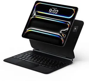 runelk Keyboard Case for iPad Pro 11-inch (M4) 2024, Auto-Connect Design & No Charging Required, Magic-Style Magnetic Keyboard Case with Multi-Touch Trackpad, Compatible with iPad Pro 11(5th Gen)