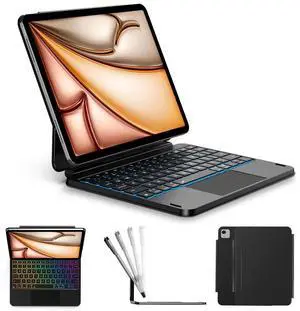 ORDA iPad Air 11-inch Case with Keyboard(M3/2025,M2/2024),iPad Pro 11 inch(4th/3rd/2rd/1st Gen),iPad Air 5th/4th Magic Keyboard,Easy-Set Magnetic Stand,Multi-Touch Trackpad,Ultra-Slim,7-Color Backlit ORDA iPad Air 11-inch Case with Keyboard(M3/2025,M2/2024),iPad Pro 11 inch(4th/3rd/2rd/1st Gen),iPad Air 5th/4th Magic Keyboard,Easy-Set Magnetic Stand,Multi-Touch Trackpad,Ultra-Slim,7-Color Backlit
