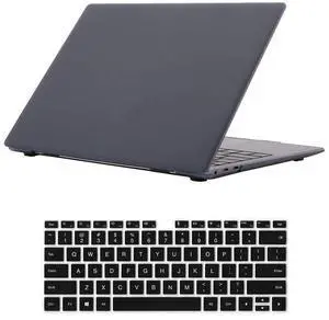 Se7enline Compatible with Huawei MateBook X Pro 2018/2019/2020/2021 Matte Laptop Protective Hard Shell Case for Huawei Mate Book X Pro 13.9 inch with Keyboard Cover Skin,Matte Black