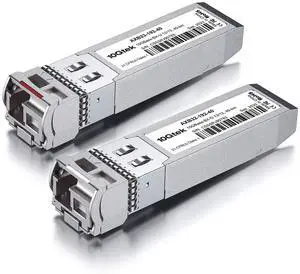 10Gtek a Pair of 10G SFP+ Bidi Single-Mode Transceiver, 10GBASE-ER BIDI Simplex LC Module for Arista, 1270nm/1330nm, DOM, up to 40km