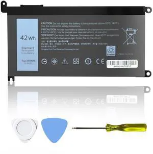 WDX0R 42Wh Laptop Battery 11.4v WDXOR Replacement for Dell Inspiron 13 15 17 Series 7378 5567 5378 7579 5578 5579 7569 5565 5570 5765 7570 5379 7573 7560 7375 5568 5775 5368, P69G P69G001 FC92N CYMGM