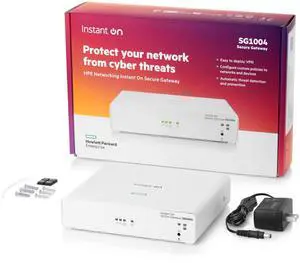 HPE Networking Instant On Secure Gateway SG1004 4-Port 1G Smart-Managed Gateway, 4X 1GBase-T, US Cord (S0G33A#ABA)
