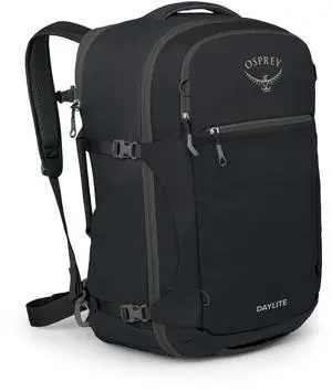 Osprey Daylite 44L Carry-On Travel Pack - Lightweight, Durable Backpack with Streamlined Design - Versatile, Spacious Bag for Weekend Trips or Business, Black