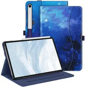 Fintie Case for Samsung Galaxy Tab S10 Lite/ S10 FE/ S9 FE 5G 10.9 Inch/Tab S9 11 Inch with S Pen Holder, Multi-Angle Viewing Protective Cover with Pocket, Auto Sleep/Wake, Starry Sky