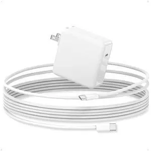 70W USB C Charger for MacBook Air MacBook Pro 13 14 15 16 inch 2024 2023 2022 2021 2020, M1 M2 M3 Laptop GAN PD 3.0 Fast USB C Power Adapter, 6.6 ft Cable