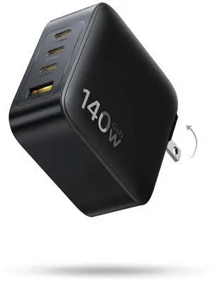 Baseus PD3.1 140W USB C Charger, PPS Fast Charger Type C, Fast Charging Block for MacBook Air/Pro, Pixelbook, iPad, iPhone 17/16 Series, Galaxy S25 Ultra and More