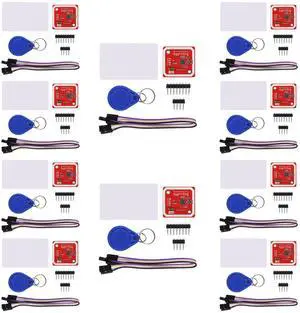 10pcs PN532 NFC NXP RFID Module V3 Kit Near Field Communication Reader Module Kit I2C SPI HSU with S50 White Card Key Card for Arduino Raspberry Pi DIY Smart Phone Android Phone