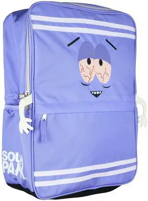 INTIMO South Park Towelie Embroidered Face Design Backpack Tech Sleeve Laptop Travel Book Bag