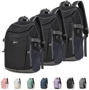 BESMART Travel Backpack for Women & Men, Lightweight Backpacks with USB Charging Port in 3 Size, TSA 13.5/15.6/17.3 inch Laptop Backpack, Casual Hiking Daypack for Camping Weekender Business Outdoor
