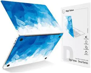 Decal Skin Compatible with 2022~2024 MacBook Air 13.6 inch (Model A3113/A2681, M3 M2 Chip) - Protective and Decorative Full Body Skin Decal Sticker, Anti-Scratch Vinly Wrap [Blue Paint]