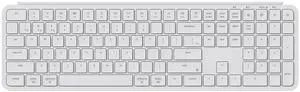 Keychron B6 Pro Ultra-Thin Wireless Keyboard, Full-Size ZMK with Numeric Keypad Quiet Typing, 2.4 GHz/Bluetooth 5.2/Wired Connection Long Battery Life, Compatible with Mac Windows Linux - Ivory White