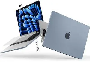 Loyrina Compatible with M4 M3 M2 M1 MacBook Pro 14 inch Case 2024 2023 2021 A3112 A3401 A3185 A2918 A2992 A2779 A2442 Pro/Max,Ultra-Thin Case with Retina XDR Display & Touch ID, Airy Blue