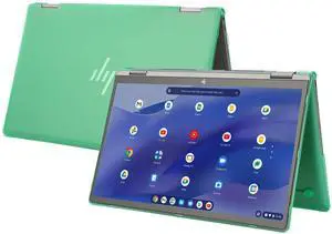 mCover Hard Case Only Compatible for 2021~2023 14" HP Chromebook x360 14C-CC0000 Series Laptop Computers (NOT Fitting Any Other HP Chromebook & Windows laptops) - Green