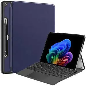 DWaybox Case for Microsoft Surface Pro 12 12.0 inch 2025 Model, Slim Lightweight Hard Shell Protective Cover with Stand, Compatible with Surface Pro 12 Keyboard (Case Only) -Dark Blue