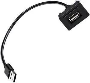 KPALAG 34mm × 23mm Male to Female USB Cable Adapter, Car Charger Flush Mount USB Port, Panel Extension Cable Adapter Compatible with Toyota Corolla Highlander Camry Vios RAV4