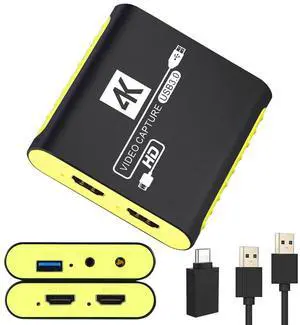 HDMI Video Capture Card for Nintendo Switch 2, 1080P 60FPS, 4K@30Hz Input and Passthrough, HDMI to USB3.0, Compatible with OBS/PS4/PS5/Mac/Windows