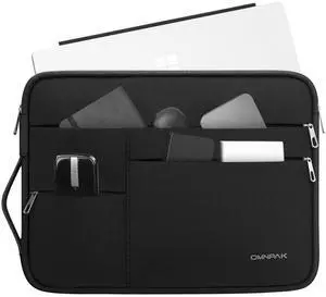 Omnpak Surface Pro 11 Case,13 inch Laptop Sleeve for Surface Pro 12/11/10/9/8/X/7/6/5/4/3 with Multi-Pocket and Side Handle Strap,Water-Resistant Laptop Carrying Bag