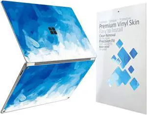 Digi-Tatoo Cover Skin Decal Sticker for 2023 Microsoft Surface Laptop Go 3/ Laptop Go 2/ Laptop Go 12.4", Easy Apply, Anti-Scratch, Residue Free Vinyl Skin [Blue Paint]