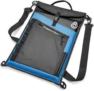 AquaQuest Typhoon Laptop Case - 100% Waterproof, Versatile, Durable, Lightweight, Compact Messenger Bag - Protective Padded Computer Sleeve Pouch Cover - 13", Blue