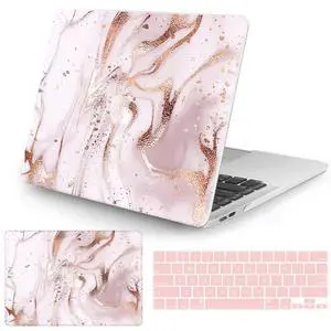 Watbro Compatible with MacBook Pro 13 inch Case 2020 2019 2018 2017 2016 Release M1 A2338/A2289/A2251/A2159/A1989/A1706/A1708 Laptop Hard Shell Case & Keyboard Cover,Colorful Marble