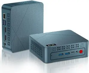 wo-we H5 Mini PC, Twin Lake N150 (Upgraded N100) Desktop Computer, 16GB DDR4 RAM 512GB PCIe SSD, Graphics 4K Triple Display Dual HDMI 2.0/USB-C, 2.5GbE RJ45 WiFi5/BT5.0,