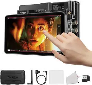 Portkeys LS7P 7" Camera Monitor 1000nit Touchscreen Camera Control Field Monitor Metal Frame Bluetooth, Wireless Control Camcorder for FX3/FX30/FX10/A7S III EOS C80/C400 BMPCC 4K/6K